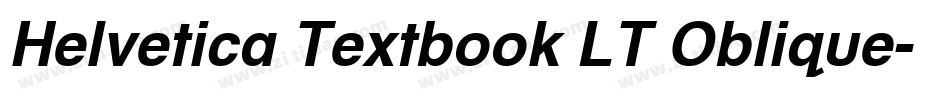 Helvetica Textbook LT Oblique字体转换